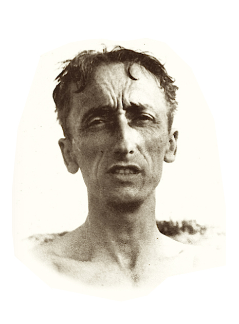 Jacques Cousteau with his diving team in 1948.