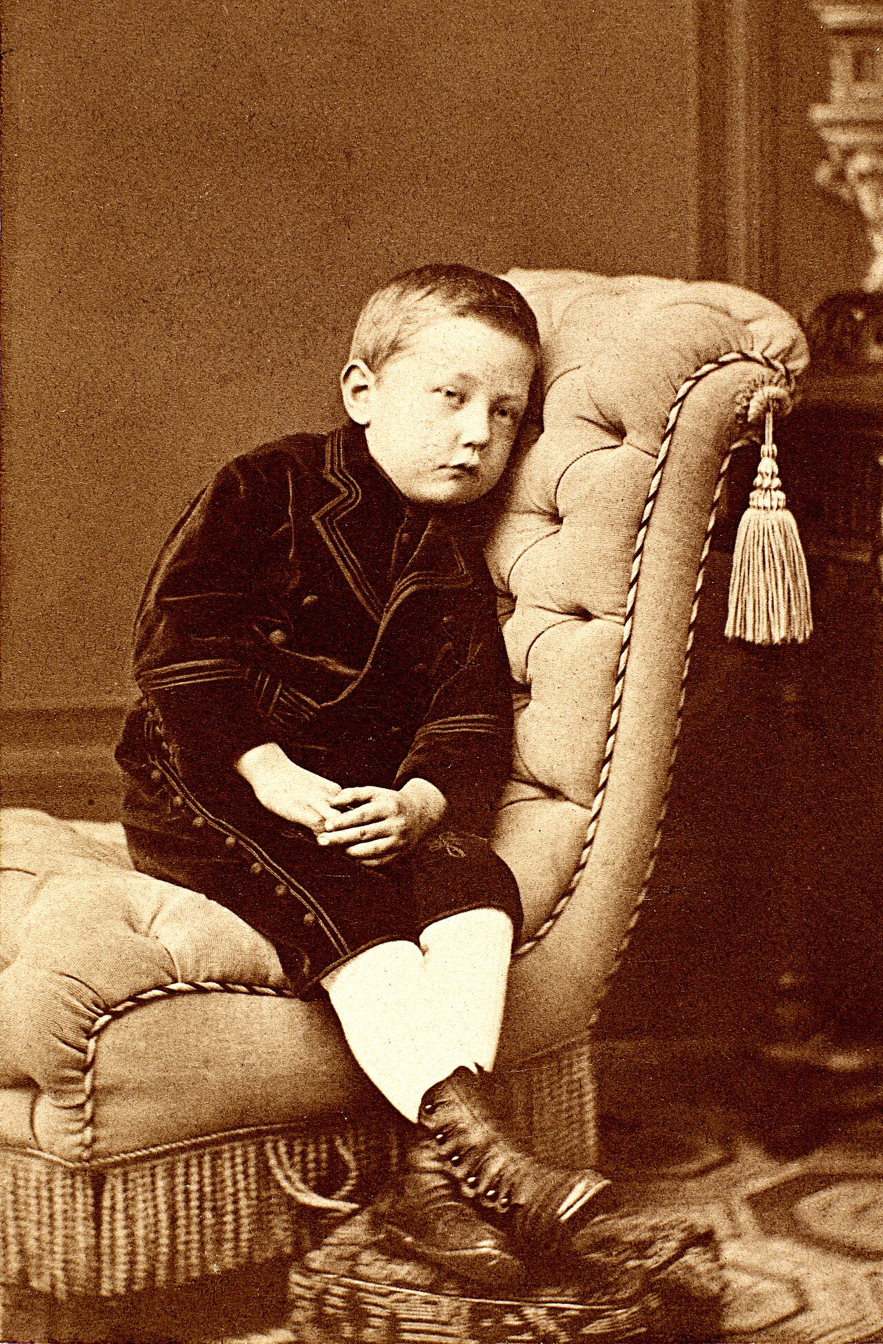 Roald Amundsen as a young boy in 1875.